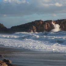 Peñón de Salobreña on a stormy day